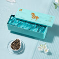 Ba Ma Tea Industry has three special roasted green jasmine tea, Dragon Ball flower tea, and tea leaves in a single box of 144g