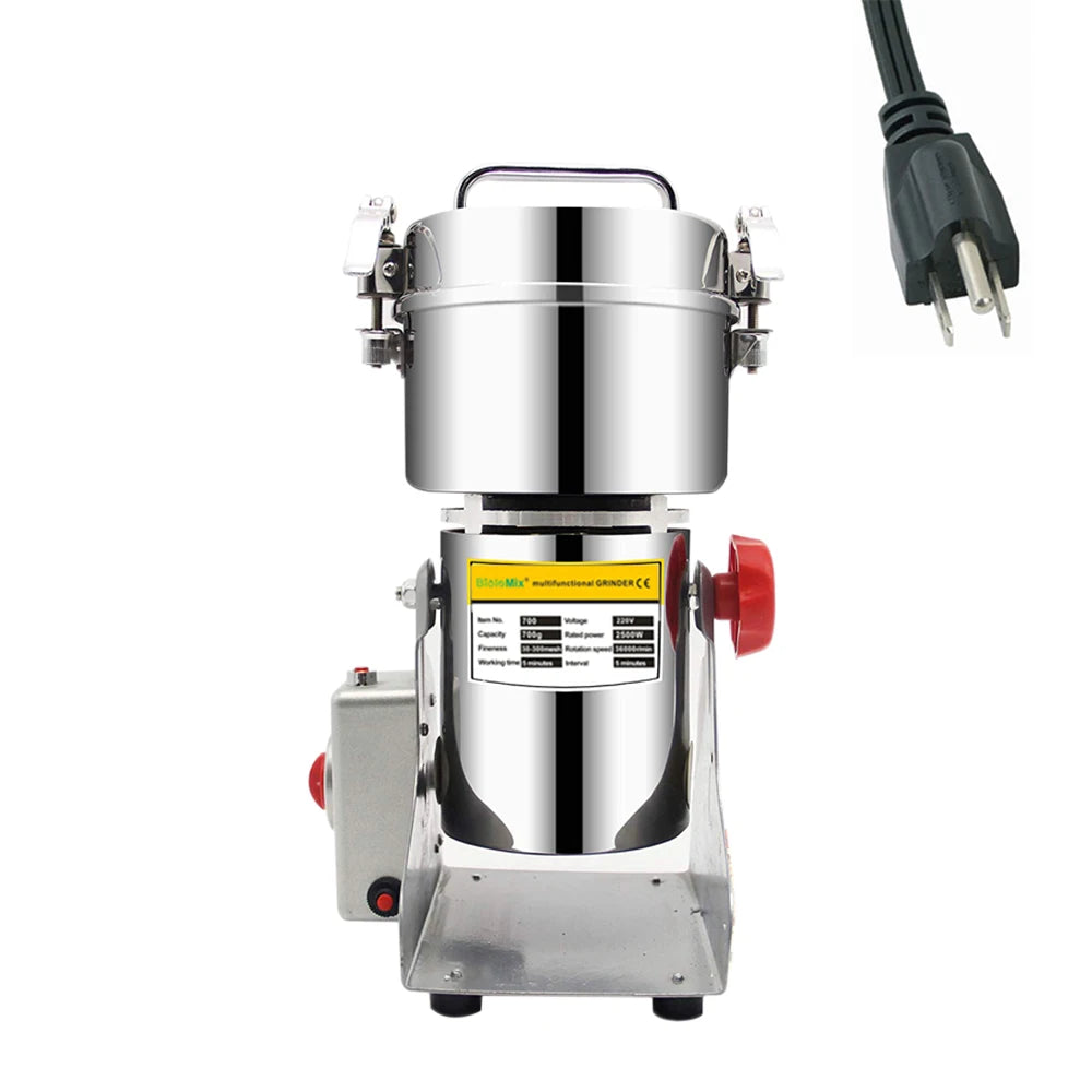 Powder Shaker dryer BioloMix Dry Food Grinder Mill 800g 700g - Grain Spice Herb Cereal Coffee Grinder Gristmill for Flour Powder Crushing