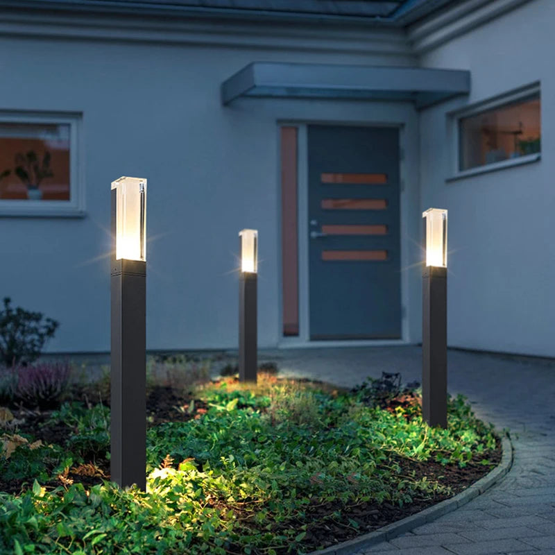 ALUMINUM+PLASTIC LED LIGHT Outdoor Waterproof IP65 10W LED Lawn Lamp New Style Aluminum Pillar Garden Path Square Landscape Lawn Lights AC85-265V