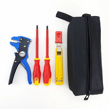 Hardware Tool Set 4-piece Chrome Vanadium Steel Insulated Screwdriver Professional Electrician Tool Kit Sets