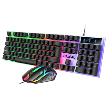 New Arrival T350 Bajeal Keyboard and Mouse Sets USB Interface Wired Backlit Keyboard for PC Desktop