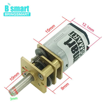 MOTORS+ESC COMBO,ELECTRONIC SPEED CONTROLLER,ALUMINIUM PINION GEAR,MOTORS 1pc Bringsmart N20 Micro motor Electric gearbox motor 3v 6v 12v 15/30/50/60/100/200/300/500/600/1000/1500rpm Customized D Shaft