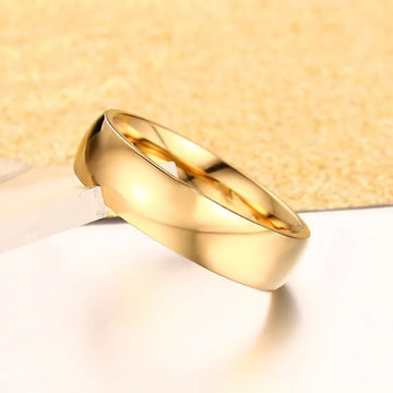 Stainless steel Ring Gold Color Wedding Band Engagement Stainless steel Ring  for Women Men US Sizes 4 5 6 7 8 9 10 11 12 13 14 15 Free Shipping