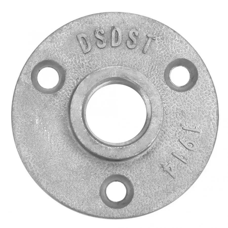 aluminium flange 10Pcs Aluminum Alloy/Cast Iron 3 Hole 65mm DN15 Flange Pipe Base Thread Floor Flange Iron Cast Retro Faucet Flange Casting 1/2in