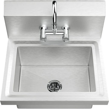 HAND BASIN Wall-Mounted Hand Wash Sink Restaurant Stainless Steel Commercial Hand Basin New