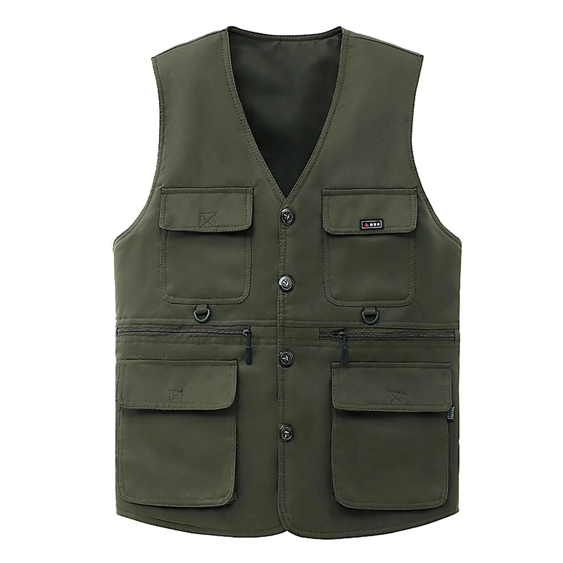 mens jacket  Size Pocket Vest Coat Lightweight Hiking Cargo Coat V Neck Casual Old Coat Tactical Windproof Waterproof Jacket