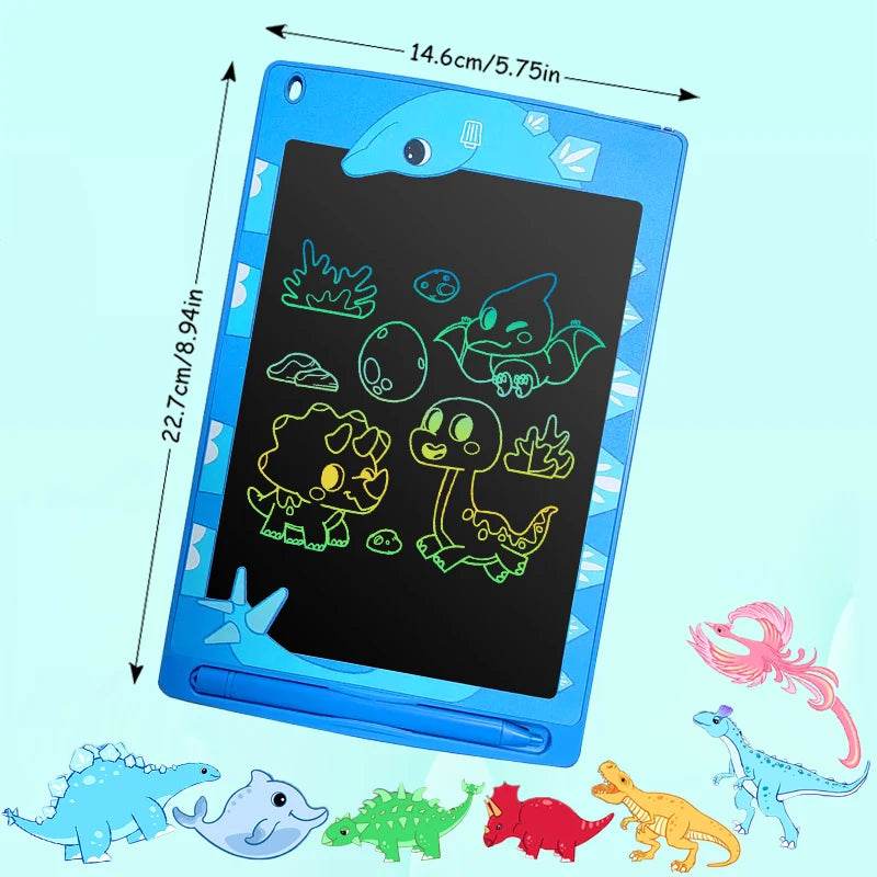 8.7'' tablet used 8.5 Inch LCD Writing Tablet Digital Drawing Tablet Cartoon Handwriting Pads Electronic Tablet Board For 3 4 5 6 7 8 Years kids