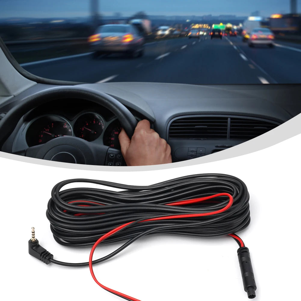 DASH CAMERA MATERIAL Dash Cam Cable Extension Cable Driving Recorder 10 Meters AV Cable Car DC 12V Dash Cam Extension Cable Line 1 Piece High Quality