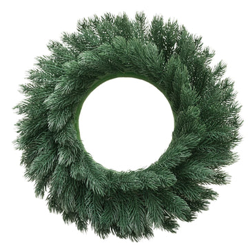 18Inch/15Inch Real Touch Pine Wreath Christmas Decoration for Front Door Artificial Plants Green Christmas Wreath Home Decor