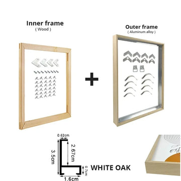 IRON FRAME Customized DIY Metal Aluminum Frames Black Golden for Canvas Oil Painting Diamond Painting Artwork Wall Art Posters Home Decor