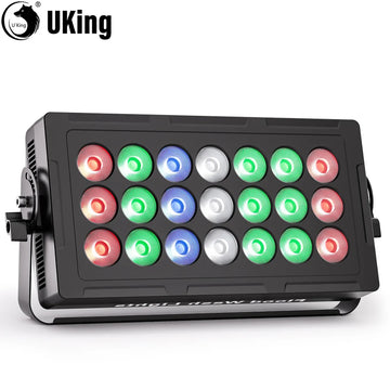 led light/plastic+metal/stage lighting U'King 1/2Pcs 315W 21LED Rectangle Wall Washer Light RGBW Strobe Stage Light DJ Light DMX Party Light For Wedding Xmas Bar KTV