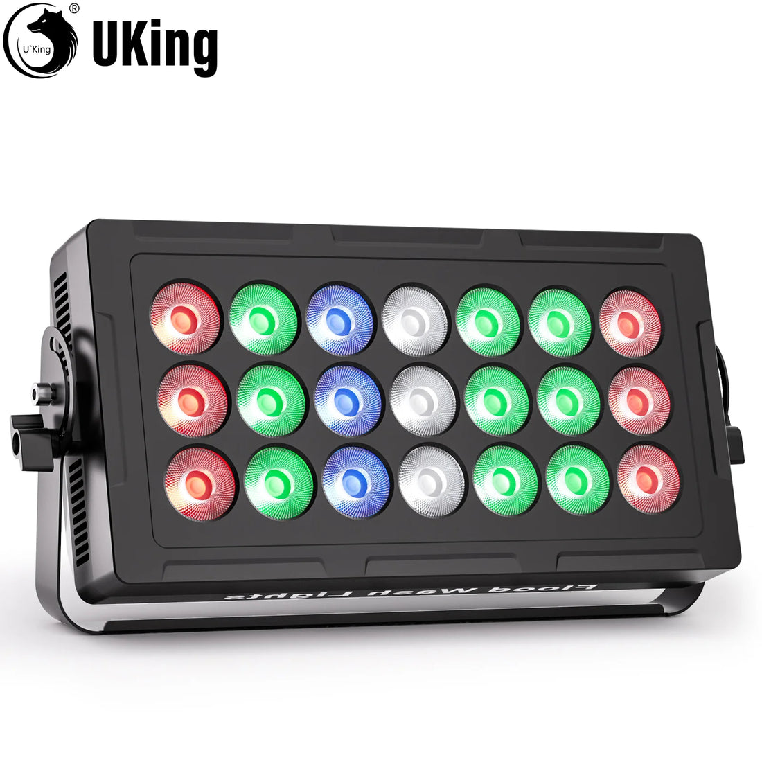 led light/plastic+metal/stage lighting U'King 1/2Pcs 315W 21LED Rectangle Wall Washer Light RGBW Strobe Stage Light DJ Light DMX Party Light For Wedding Xmas Bar KTV