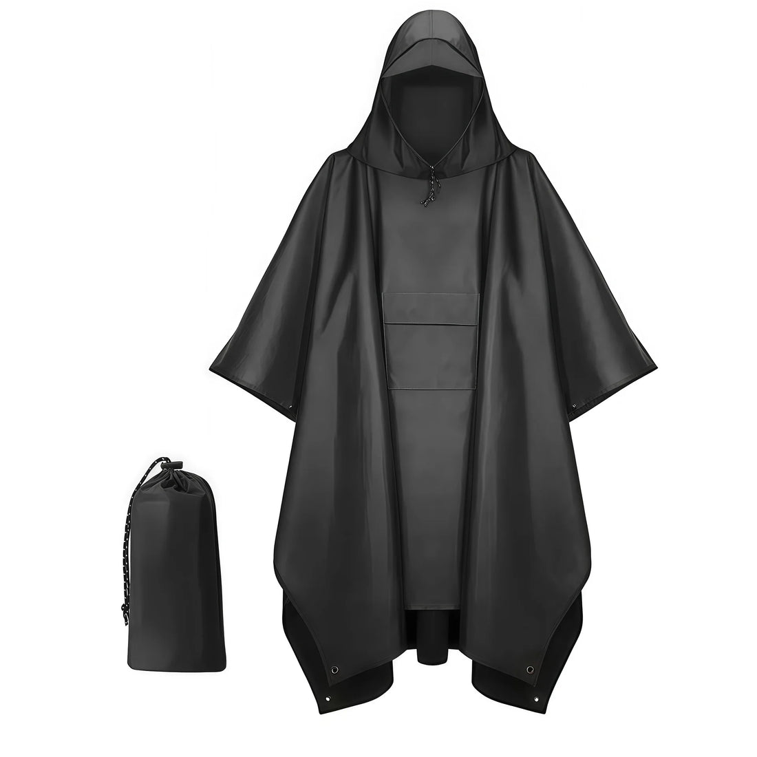 100% polyester rainjacket 3-in-1 Men's&Women's Printed Raincoat - Durable Zipper Design for Cycling/Hiking/Travel, Silver Polyester All-Weather Protect