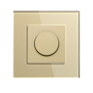 LED DIMMER SWITCH/pc/dimmer BSEED Dimmer Light Switch Adjustable Rotary Knob Crystal Glass Mechanical LED Dimmable Brightness Memory Wall Mounted Switches