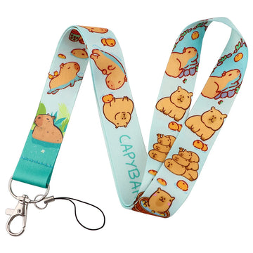 RPET LANYARDS Medical Keychain Flowers Neck Strap Cartoon Dog Lanyards For Pass Card Credit Card Holder Keyring Doctor Nurse Accessories