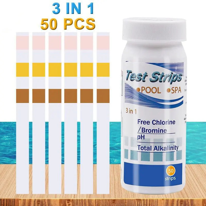 water test paper  Chlorine PH Test Strips SPA Swimming Pool Aquarium Fish Tank Water Tester Paper Residual Chlorine PH Value Alkalinity Hardness