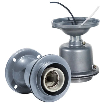 PORCELAIN CANOPY E27 E26 E39 E40 Ceiling Mount Porcelain Heat Resistant Aluminum Diecasting Highbay Mining Factory Copper LED Light Holder Socket