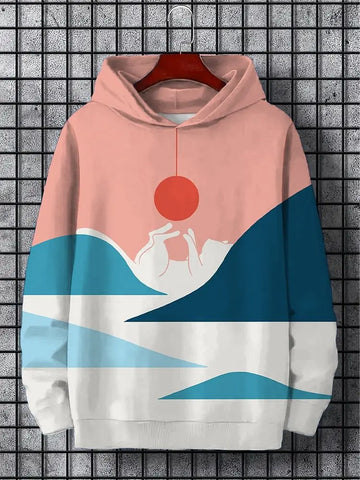 Men's hoodie New Autumn And Winter Men's 3D Print Hoodies Japanese Harajuku Fashion Casual Sports Hooded Anime Beast Pattern Man Hoodie