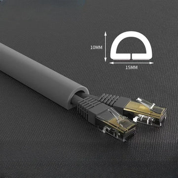 Plastic cable protector for Events 0.5M Trapezoid Slot Floor Cord Cover Cord Protector Extension Wiring Duct Electric Wire Slot Cable Manage Cable Hider Organizer