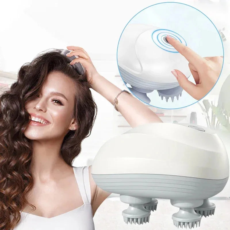 HOME USE MASSAGER HEAD MATERIAL Deep Scalp Massager Head Cleaning Massager Also Suitable for Pets Electric Massage Tool Washable and Portable Health gadgets Spa