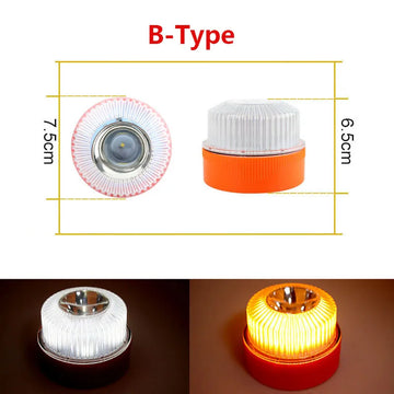 LED warning light Led Car Emergency Light V16 Explosion Flashing Light Magnetic Induction Strobe Flashing Warning Light Safety Accessory