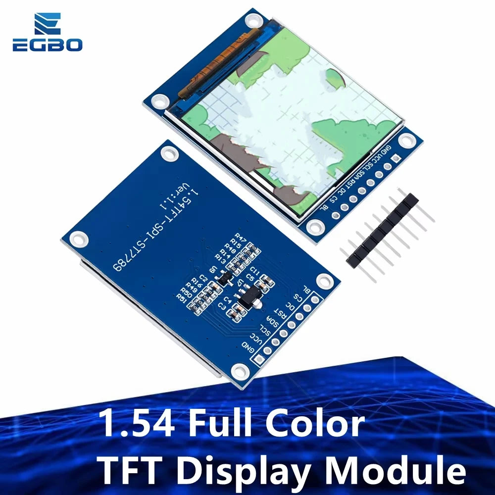 LCD SCREEN 1.54 Inch 1.54" Full Color TFT Display Module HD IPS LCD LED Screen 240x240 SPI Interface ST7789 For Arduino