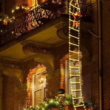 1/2/3m Santa Claus Climbing Ladder Light Christmas Decorations Waterproof Light for Indoor Outdoor Christmas Decor Navidad