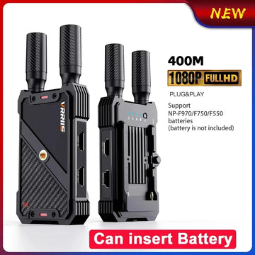 WIRELESS RECEIVER 5G 400m Wireless Video Transmitter and Receiver HDMI Extender Dual HDMI Display Adapter for Church Wedding Camera Live Streaming