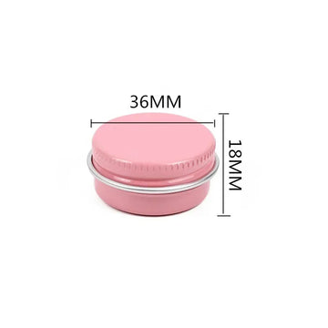 aluminium lid 10/20Pcs 10ml Round Aluminum Box Metal Tins Cans with Screw Lid DIY Candle Jars Lip Balm Oil Craem Containers Travel Sample Pot