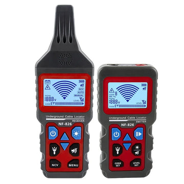 Electrical Measuring Equipment NOYAFA NF-826 Underground Cable Tester Locator Wire Tracker Detection Wall Electrical Lines Water and Gas Supply Pipeline Path