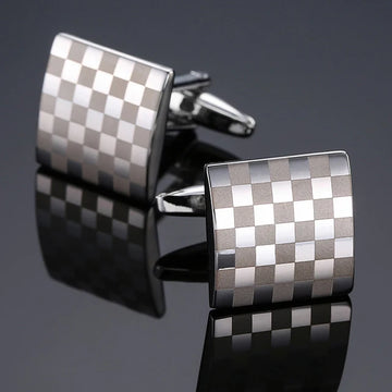 CUFFLINKS High Quality Copper Cufflinks Luxury Cuff Links Mens French Square Button Shirts Accessories Business Jewelry