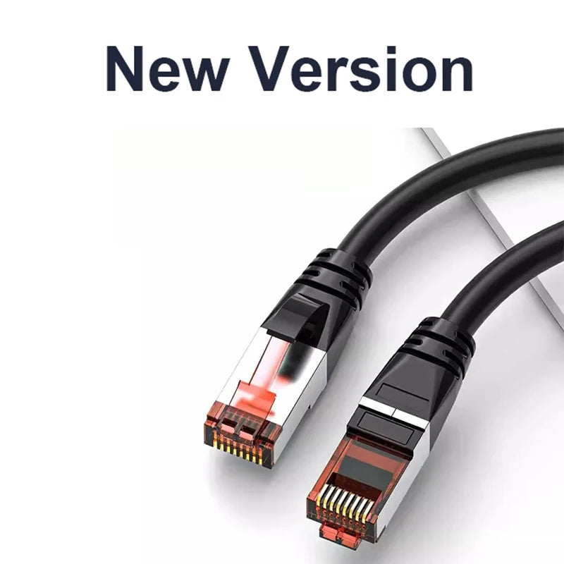 Patch Cable 12m Cat6 Twisted pair wire Ethernet Cable 10Gbps RJ45 Lan Network Cable Networking Patch Cord for Router Laptop Ethernet