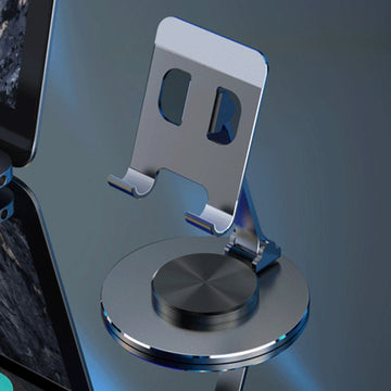 MOBILE DESK ENDFRAME BUMBER BLACK NYLON Aluminium Alloy Phone Holder Stand Mobile Smartphone Support Tablet Desk Portable Metal Cell Phone Holder for iPhone iPad