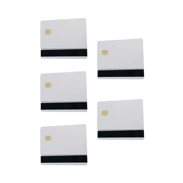 PVC CARD 1PCS SLE 4442 Blank Smart PVC IC Cards Chip With Hico Magnetic Stripe Contact IC Card 2 in 1