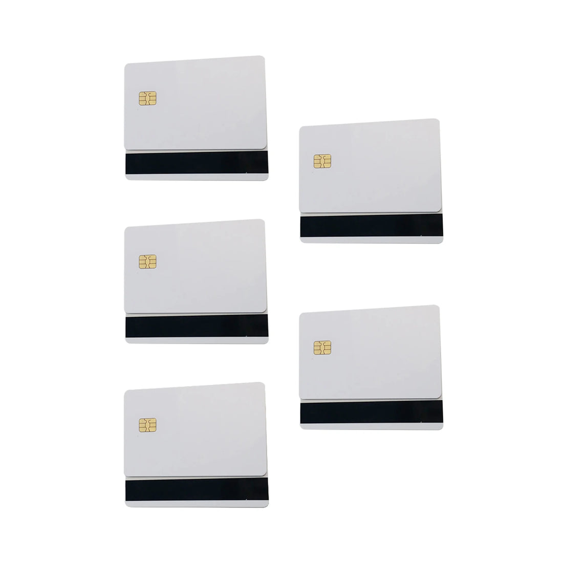 PVC CARD 1PCS SLE 4442 Blank Smart PVC IC Cards Chip With Hico Magnetic Stripe Contact IC Card 2 in 1