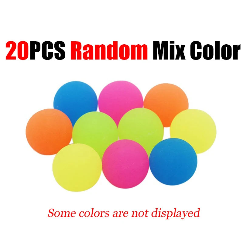10-20PCS Random Solid Color Elastic Bouncing Balls Chasing Game Use Suitable for Party Interactive Games Goodie Bag Souvenir ZYF