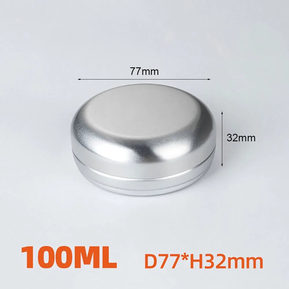 aluminium housing 1Pcs New Round Soap Travel Case Aluminum Portable Soap Tray Soap Storage Box Home Bathrooms Traveling Use