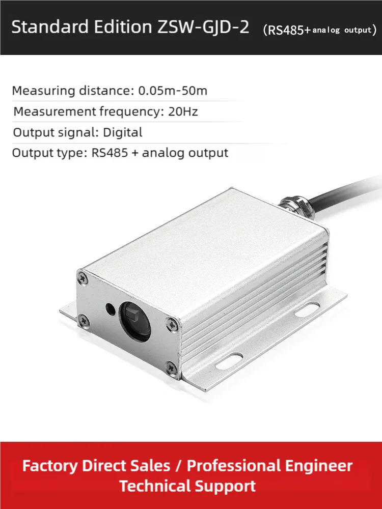 SENSOR 5PCS Laser Rangefinder Sensor Industrial Module High-Precision 4-20Ma.0-10v Analog Quantity TTL/485