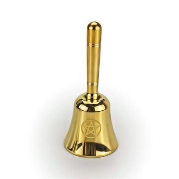 Bell Triple Moon Pagan Wicca Lotus Triquetra Brass Bells Goddess Pentagram Altar Chakra Witches Bell Landscape Witchcraft Decorations