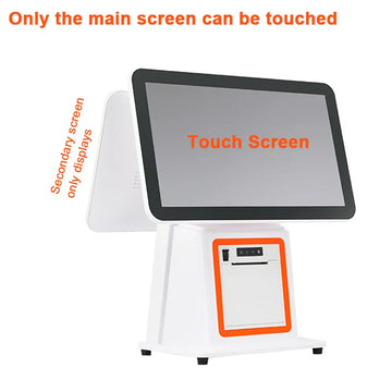 ordering machine15.6 inch Single Dual Touch Screen Cash Register POS Terminal Ordering All-In-One Machine for Catering Retail Store Supermarket