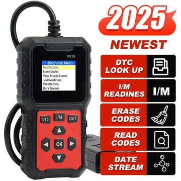 AUTOMOTIVE CODE READER Car Diagnostic Scanner [V315] - 10-Second Fault Code Reader, Suitable for 99% of Vehicles (Obd2/Eobd Compatible), Suitable for DIY and Professional Mechanics.