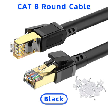 Network cable 5M 10M 15M 20M 30M Ethernet Cable Cat 8 40Gbps 2000MHz High Speed Rj45 Internet Network Cable Shielded Patch Cable Cat8 Lan Cord