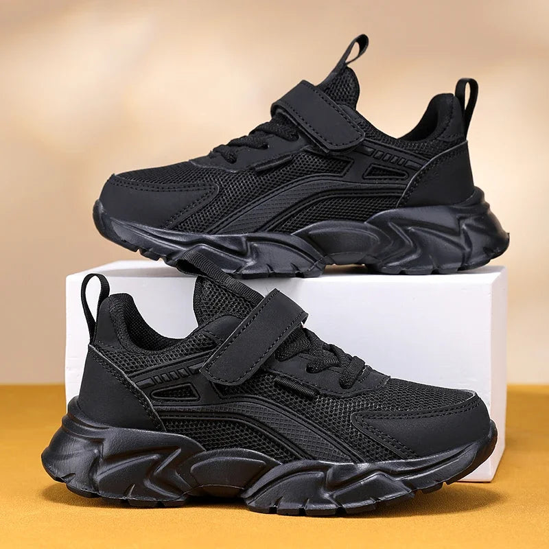 KID'S CASUAL SHOES Lightweight Children's Black Sneakers Breathable Mesh for Boys Casual Walking Shoes Non-slip Kid Girls' School Running Shoes