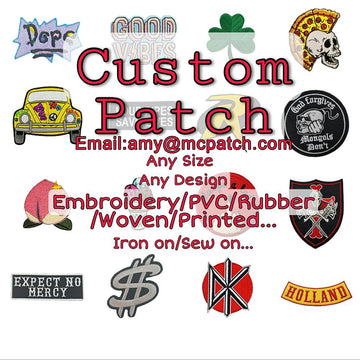 WOVEN BADGES 10PCS Custom Embroidery Patches Your Own Design Customized Logo Iron on Brand Name Woven Printed Patch Hook Loop DIY