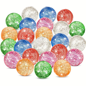 30 Glow-in-the-Dark Bouncing Balls Party favors Easter egg hunt decorations glow party supplies Thanksgiving/Christmas gifts