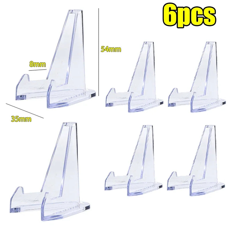 Plastic holder sample, accessories for plastic injection molds 1/12pcs Clear Acrylic Coin Display Stand Mini Plastic Transparent Holder Easel Business Card Commemorative Challenge Coin Rack