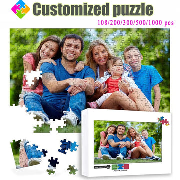 Photo Custom Puzzle 108/300/500 Pcs Personalized Customized Jigsaw Puzzle for Children's Educational Toys Adults Gifts