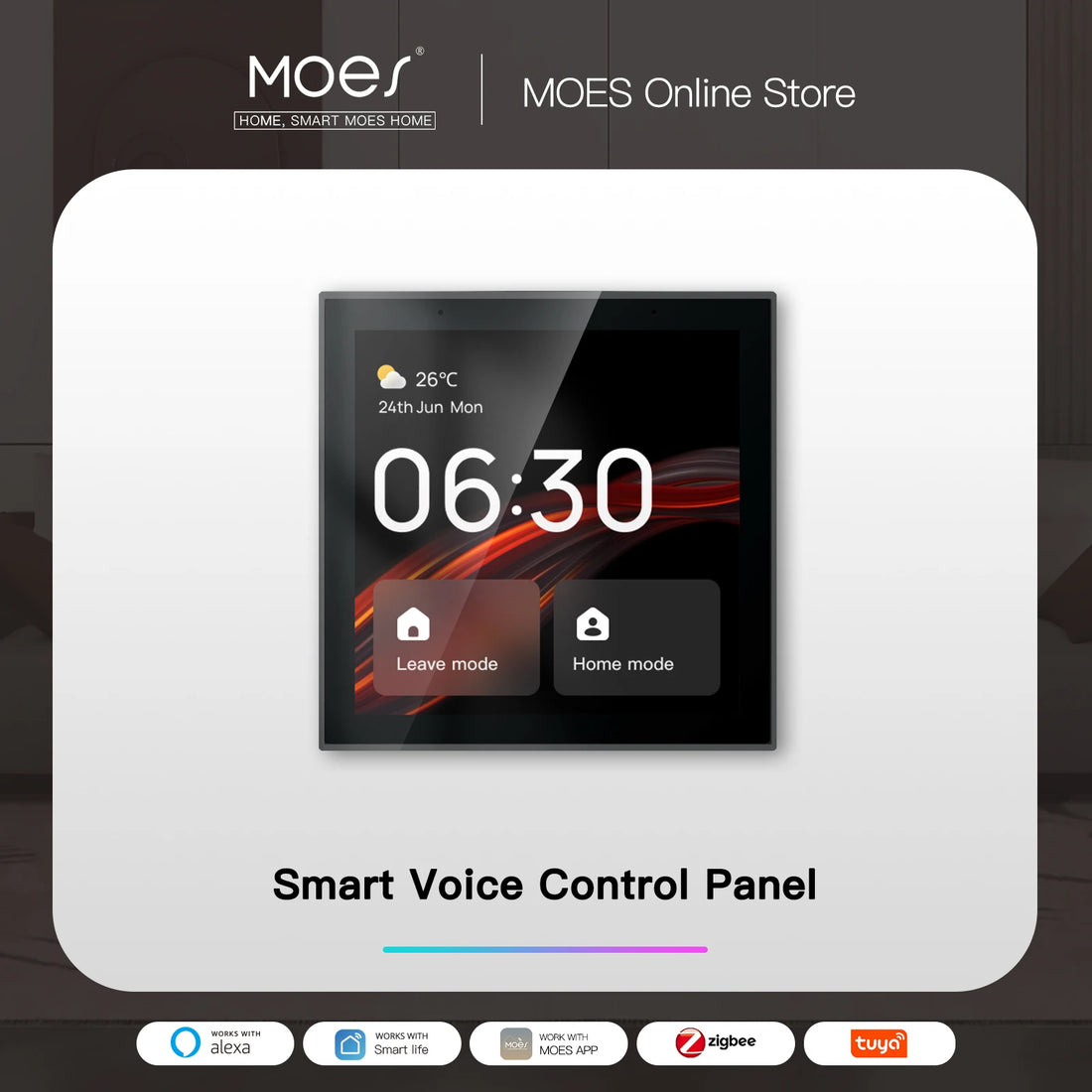 Gateway 4G Tuya Wifi Smart Touch Screen Center Control Panel Voice Control ZigBee Gateway Built-in For Intelligent Scenes 4 Inches Screen