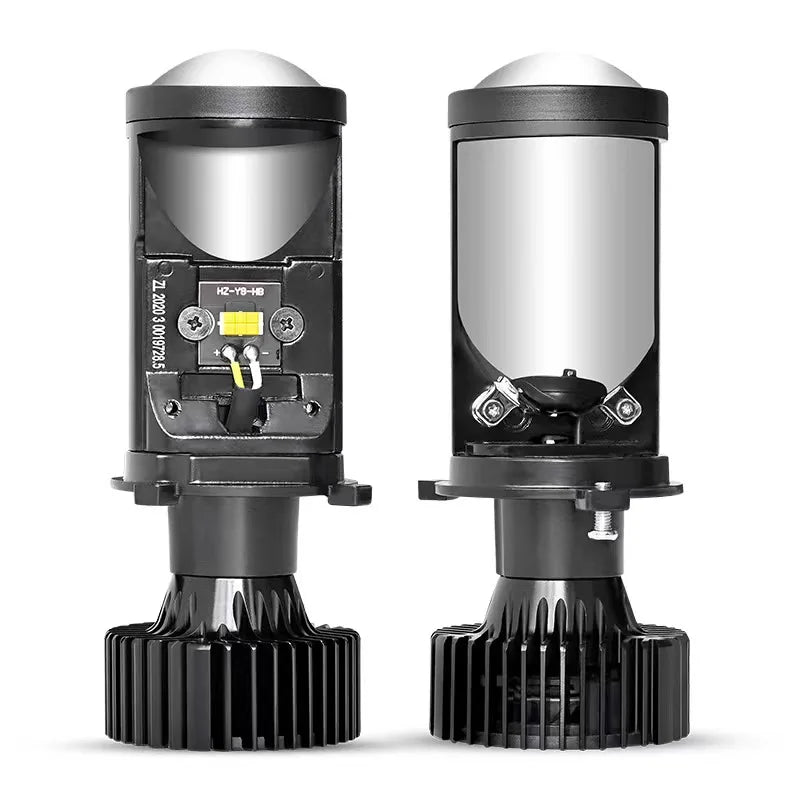 Car led headlight,New LED 2.5 Inch Projector Y6D Lens H4 LED Headlight Universal 12V Motorcyle Car Light Far Integrated Headlight of Y7 Type Universal Bulb Car Motorcycl