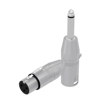 FEMALE XLR CONNECTOR Microphone Adapter 1/4 inch 6.35mm mono male to 3-Pin XLR male/Female Mic Amplifier Audio Cable Connector pair